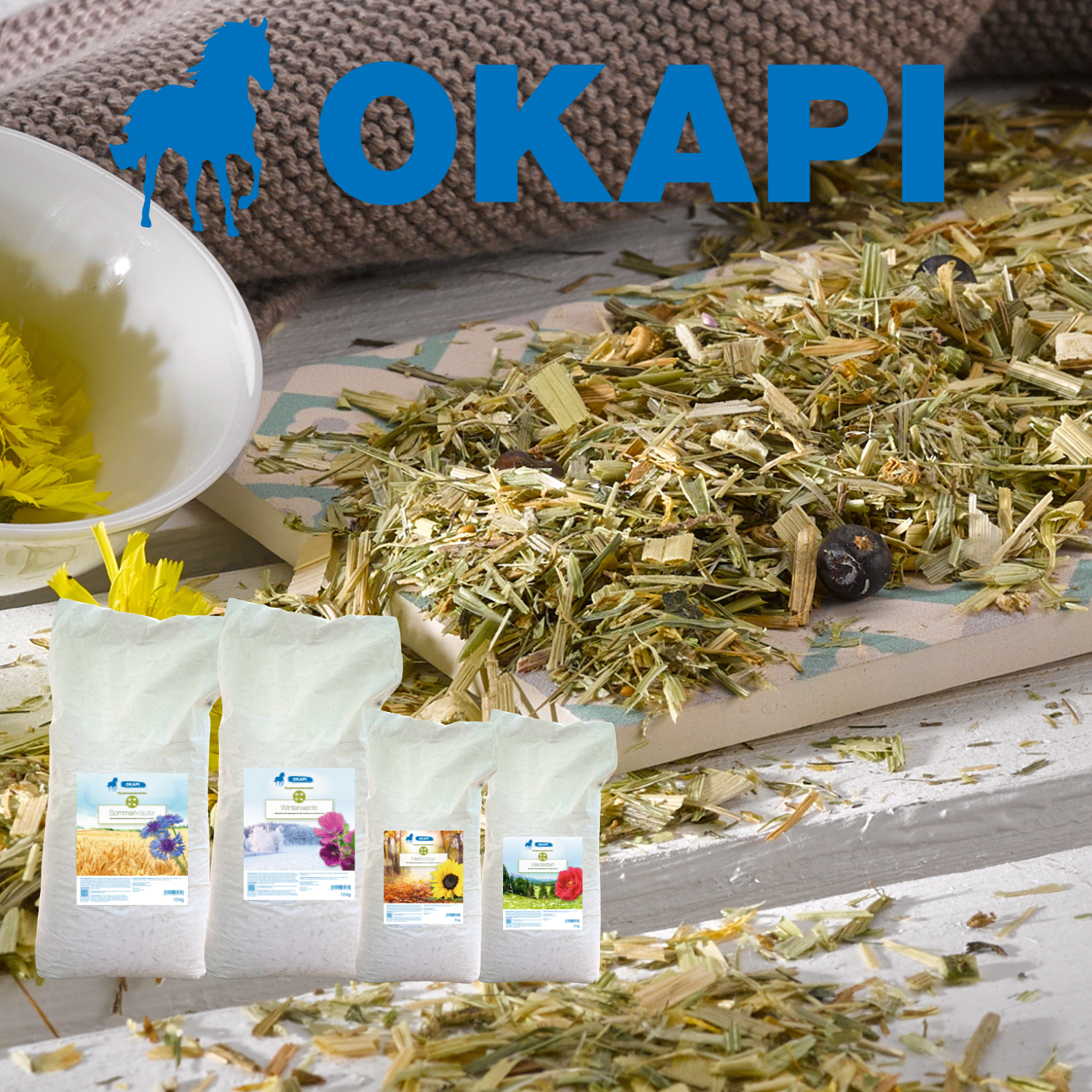 OKAPI Vierjahreszeitenfutter – saisonal & natürlich | imFUTTERSACK