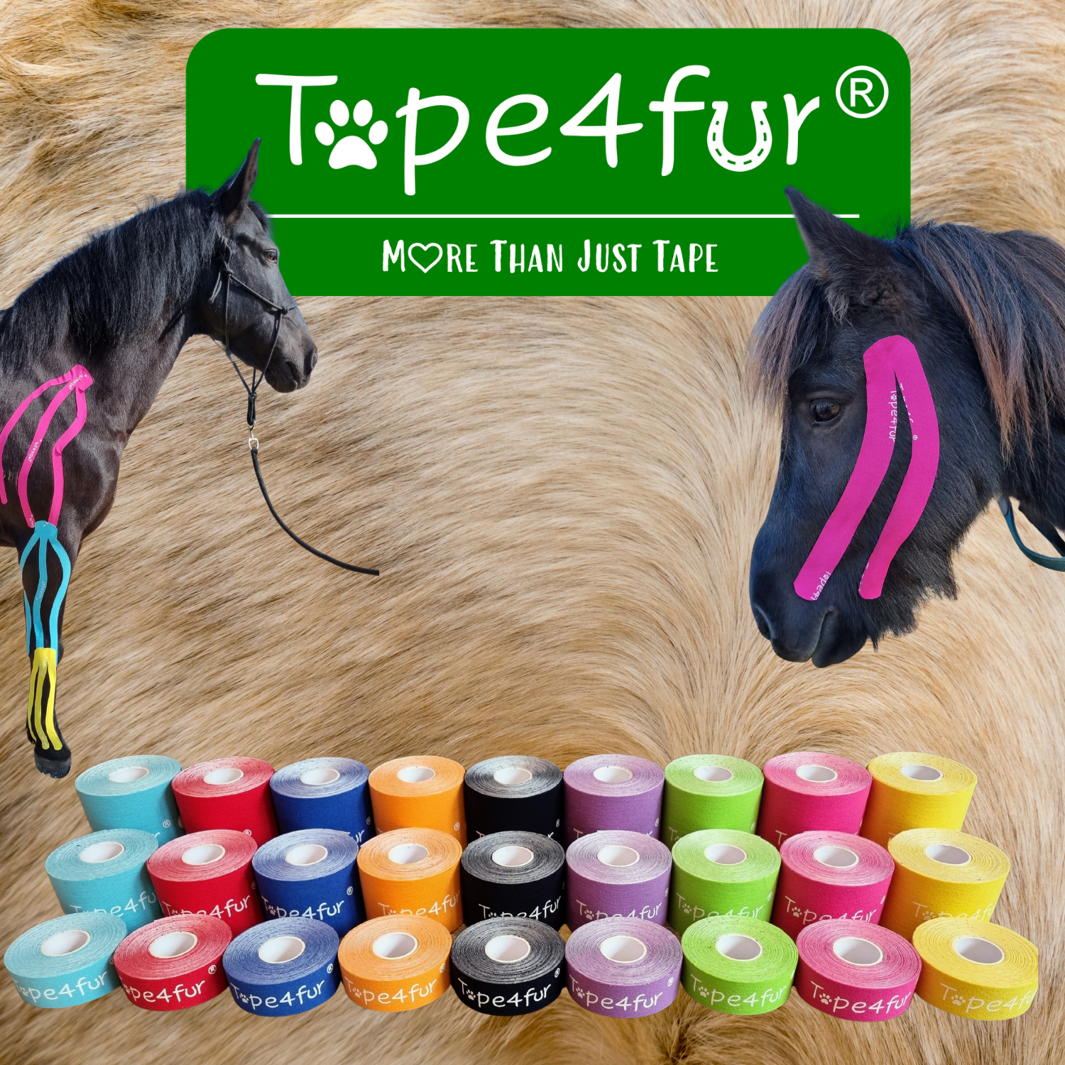 Kinesiologische Tapes für Pferde & Hunde – Tape4Fur® | imFUTTERSACK