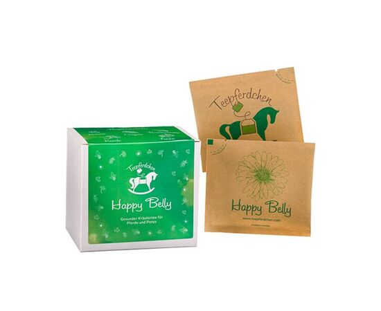 Teepferdchen Happy Belly – Kräutermischung Pferd Packung | imFUTTERSACK