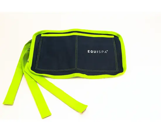 EQUISPA ZWALLER 2-Taschen Beinelement gross für Pferde grün